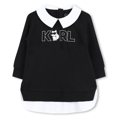 Lang&auml;rmeliges Kleid KARL LAGERFELD KIDS M&Auml;DCHEN
