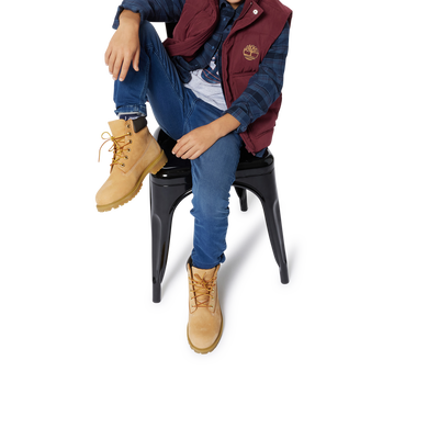 Kariertes Baumwoll-Overshirt TIMBERLAND JUNGE