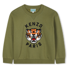 Sweatshirt aus ungeb&uuml;rstetem Fleece, SPHAGNUM, hi-res
