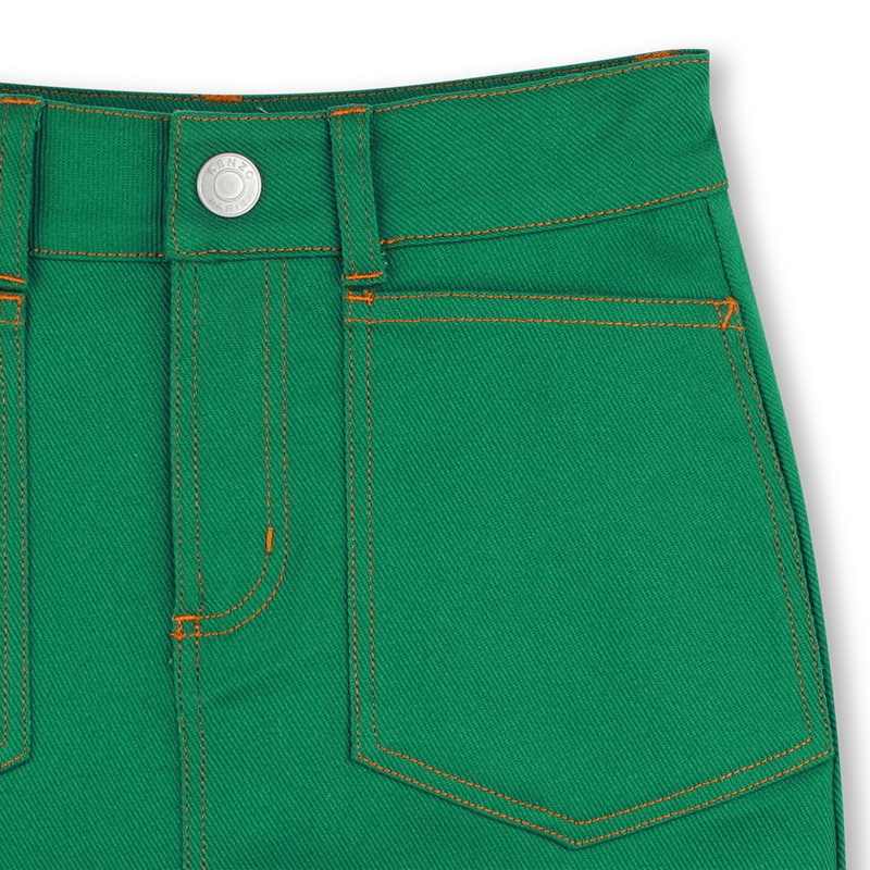 Kurzer Trapezrock mit Taschen KENZO KIDS 
                        M&Auml;DCHEN