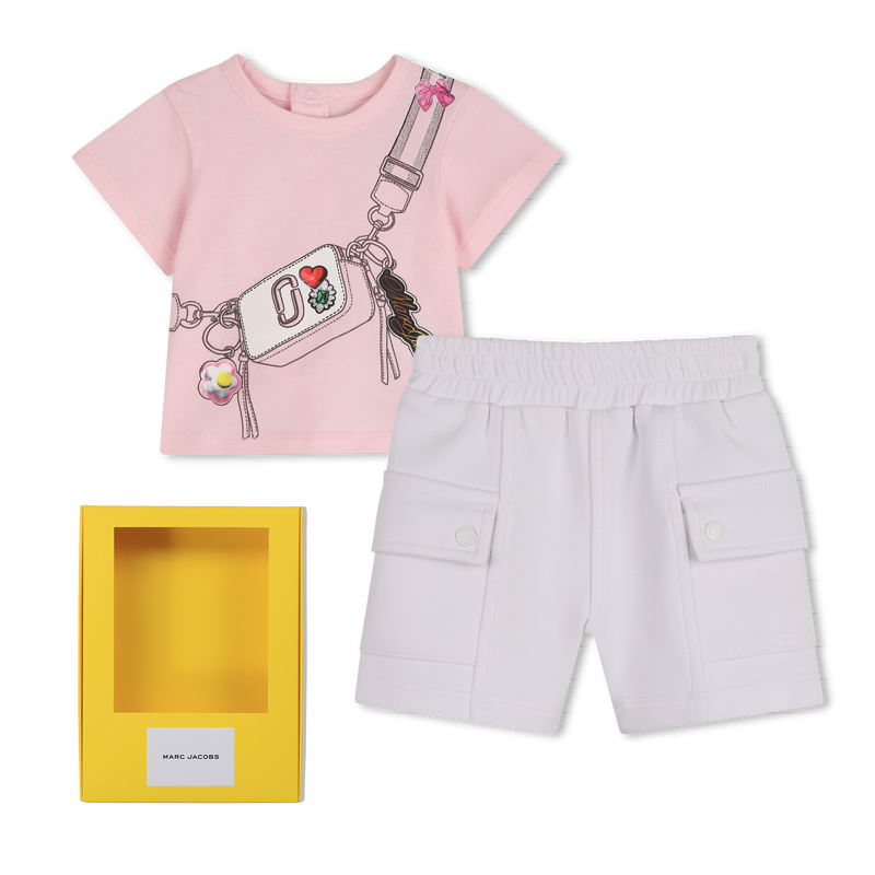 SET AUS T-SHIRT UND SHORTS MARC JACOBS 
                        UNISEX
