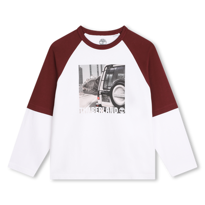 Zweifarbiges T-Shirt mit Druck TIMBERLAND JUNGE