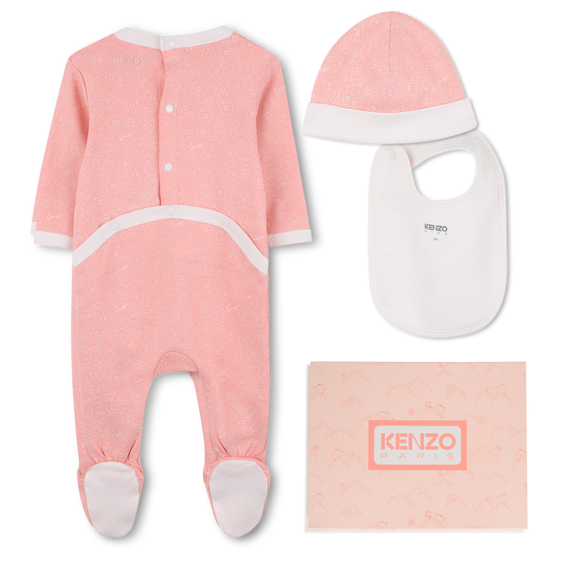 Set aus Pyjama, L&auml;tzchen und M&uuml;tze KENZO KIDS 
                        M&Auml;DCHEN