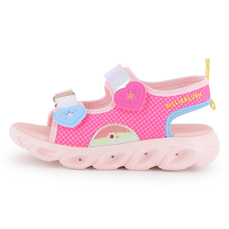 SANDALEN AUS DURCHBROCHENEM STRICK BILLIEBLUSH 
                        M&Auml;DCHEN