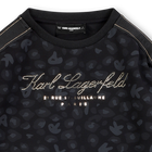 Lang&auml;rmeliges Kleid KARL LAGERFELD KIDS 
                    M&Auml;DCHEN
