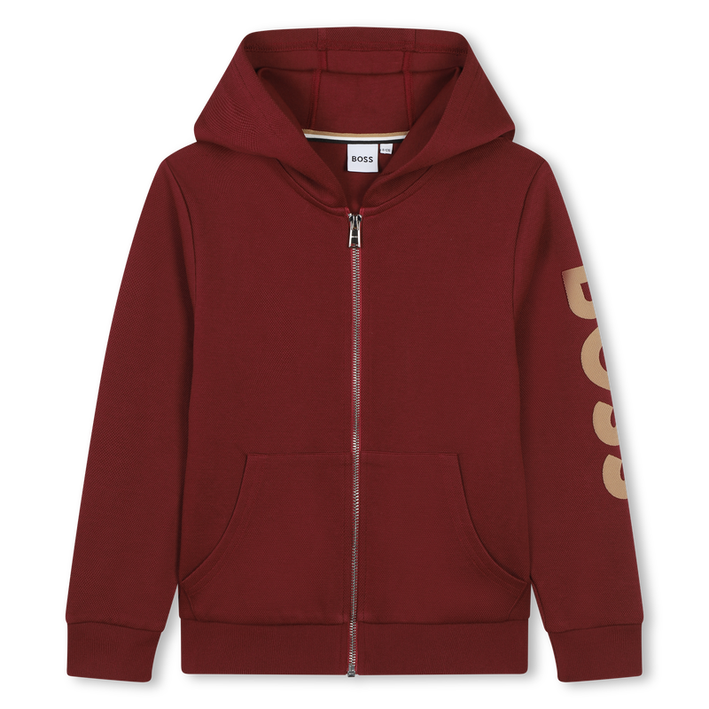 Cardigan mit Zip aus Piqu&eacute; BOSS 
                        JUNGE