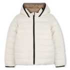 Wende-Daunenjacke mit Kapuze, HELL BEIGE, hi-res