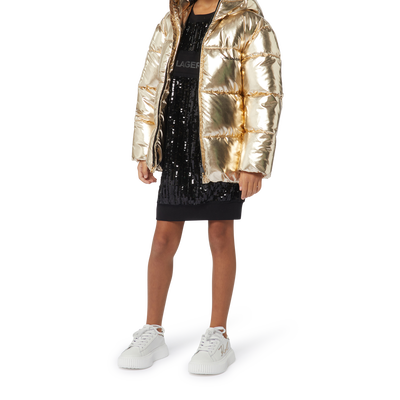 Wasserabweisende Kapuzenjacke KARL LAGERFELD KIDS M&Auml;DCHEN