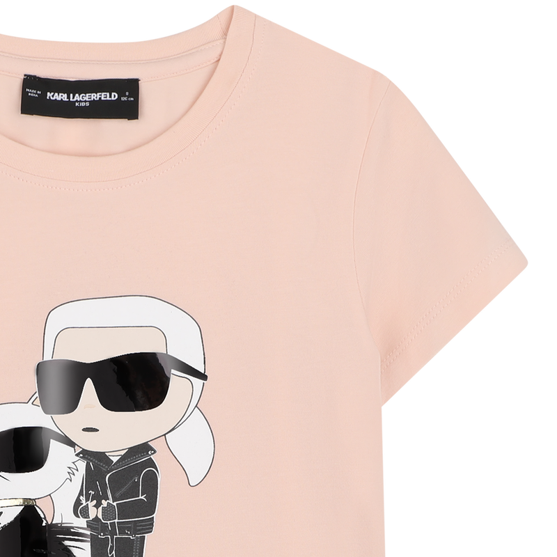 T-Shirt mit kurzen &Auml;rmeln KARL LAGERFELD KIDS 
                        M&Auml;DCHEN