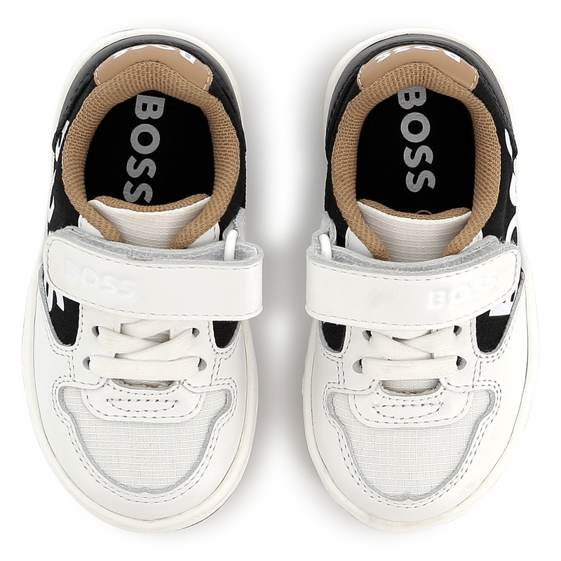 Ledersneaker mit Klettriemen BOSS 
                        JUNGE