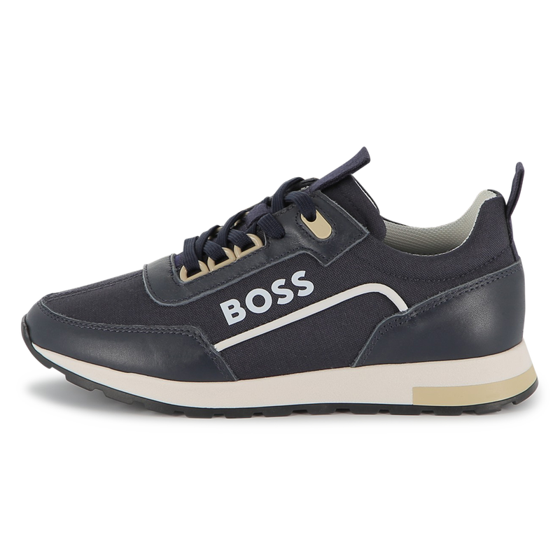 2-Materialien-Schn&uuml;rsneaker