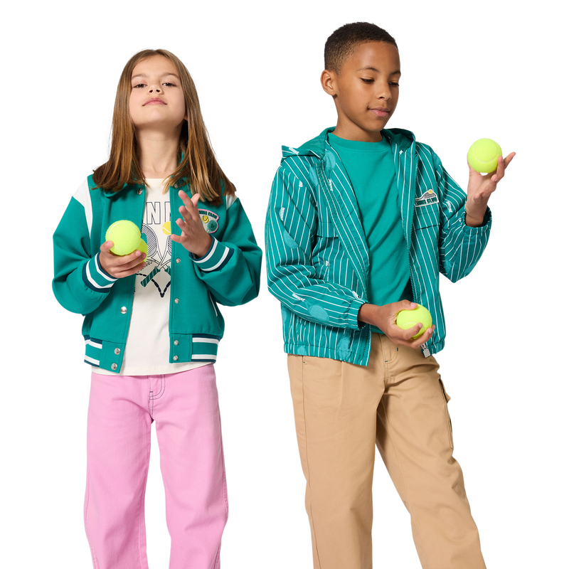 STRICKJACKE MIT DRUCKKN&Ouml;PFEN KIDS AROUND 
                        M&Auml;DCHEN