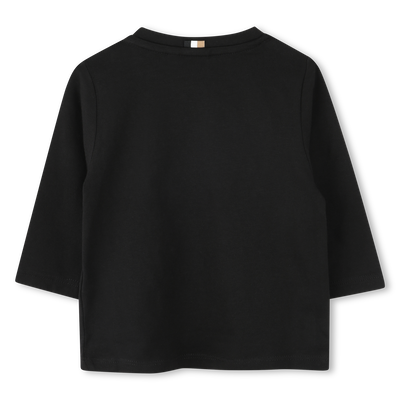 Baumwoll-Shirt mit Logo BOSS JUNGE