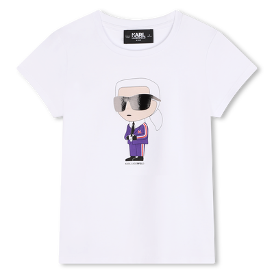 T-Shirt mit Motiv KARL LAGERFELD KIDS M&Auml;DCHEN