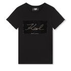 T-Shirt mit Wendepailletten KARL LAGERFELD KIDS 
                    M&Auml;DCHEN