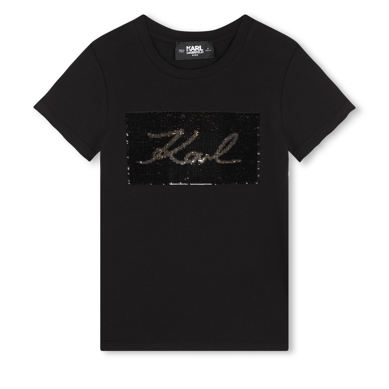 T-Shirt mit Wendepailletten KARL LAGERFELD KIDS 
                        M&Auml;DCHEN