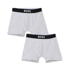 Set mit 2 boxershorts, MELIERTES GRAU, hi-res