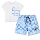 Set aus Shorts &amp; T-Shirt KARL LAGERFELD KIDS 
                    JUNGE