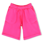 Molton-Bermudas mit Stickerei, MALABAR FLUORESZIEREND, hi-res