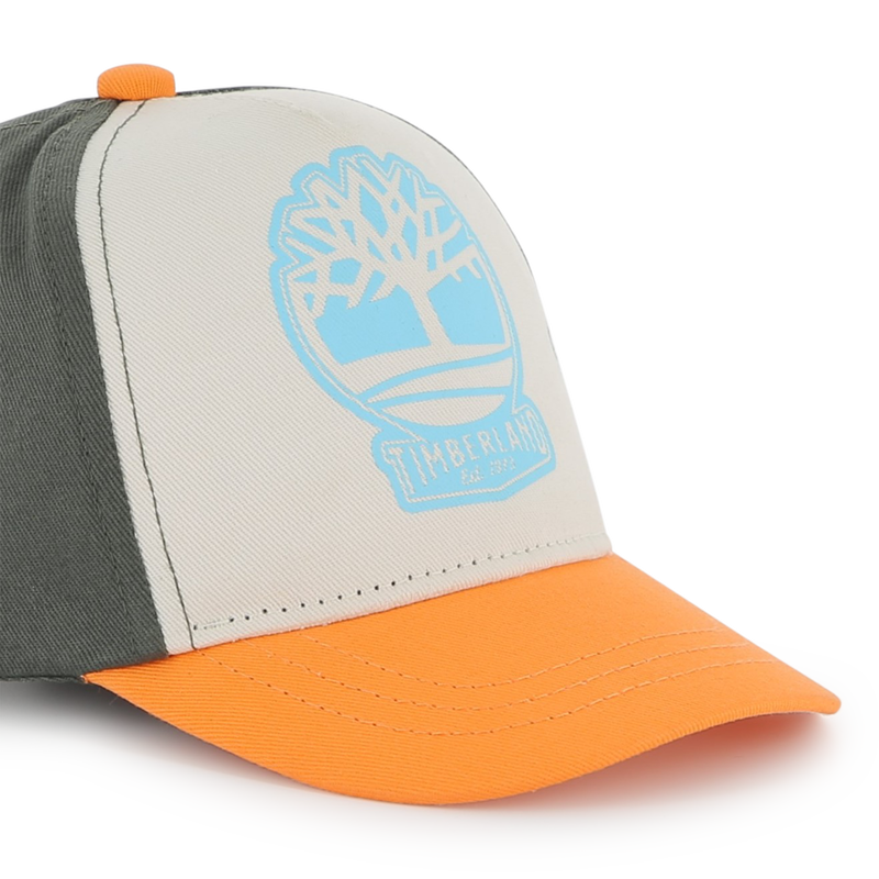 Dreifarbige Kappe mit Klett TIMBERLAND 
                        JUNGE