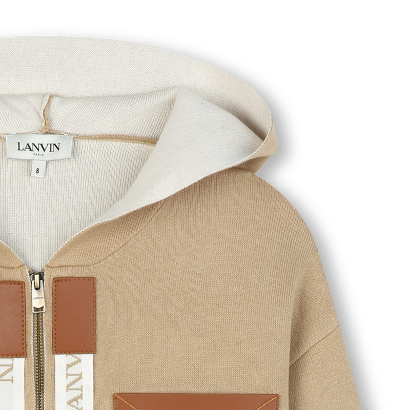 Cardigan aus Strick mit Kapuze LANVIN 
                        M&Auml;DCHEN