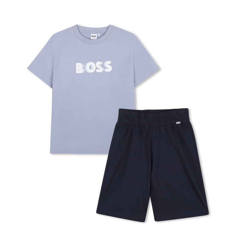 T-SHIRT + BERMUDA-SET BOSS 
                        JUNGE