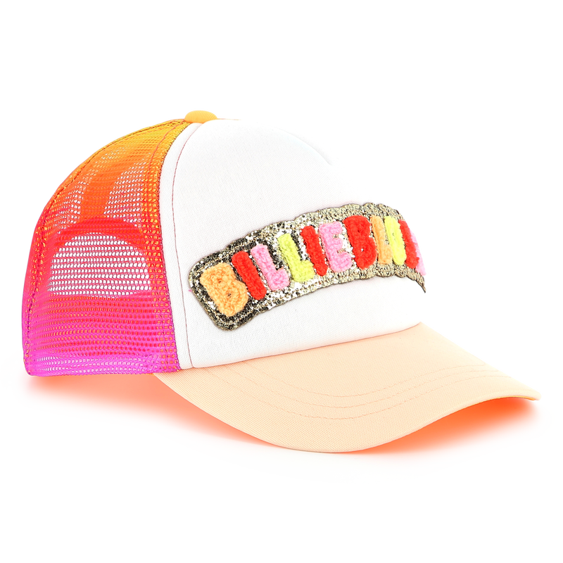 Kappe mit Bouclette-Badge BILLIEBLUSH 
                        M&Auml;DCHEN