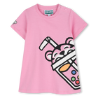Kurz&auml;rmeliges kleid KENZO KIDS 
                    M&Auml;DCHEN