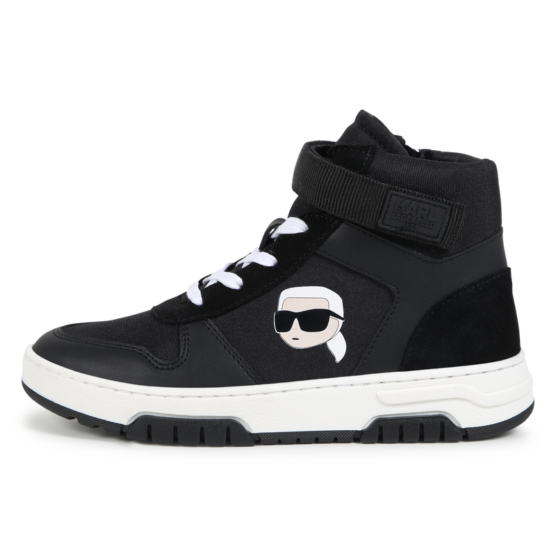 High-Top-Sneaker aus Leder KARL LAGERFELD KIDS 
                        JUNGE