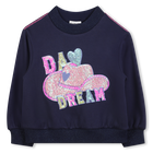 Sweatshirt aus Fleece, MARINE, hi-res
