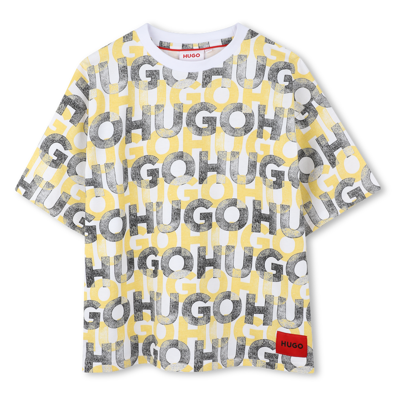 Gemustertes T-Shirt HUGO 
                        JUNGE