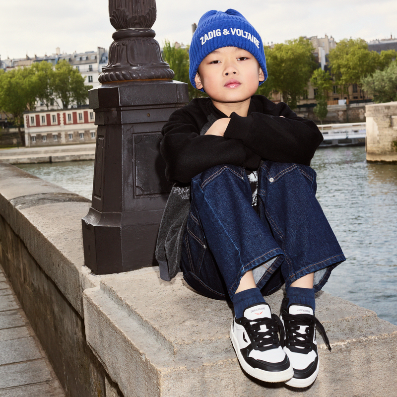 Weite Jeans mit Steppn&auml;hten ZADIG & VOLTAIRE 
                        JUNGE