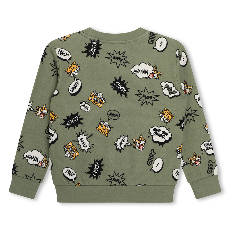 Fleece-Sweatshirt mit Print KENZO KIDS 
                        JUNGE