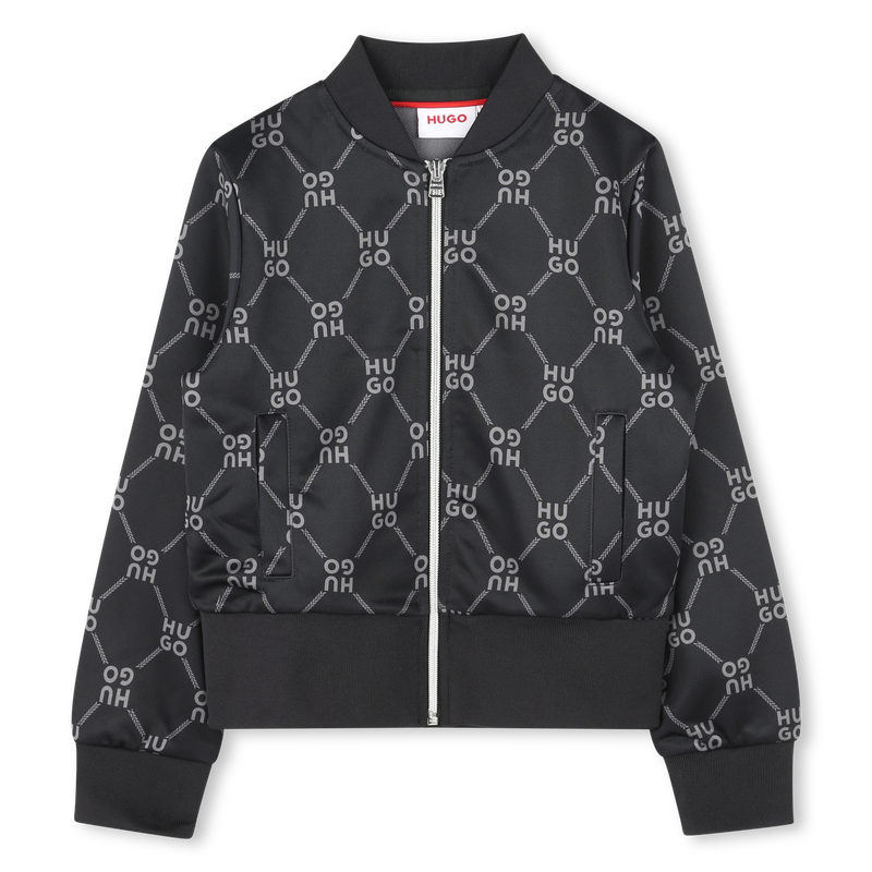 Sweatjacke mit Logo-Print HUGO 
                        M&Auml;DCHEN