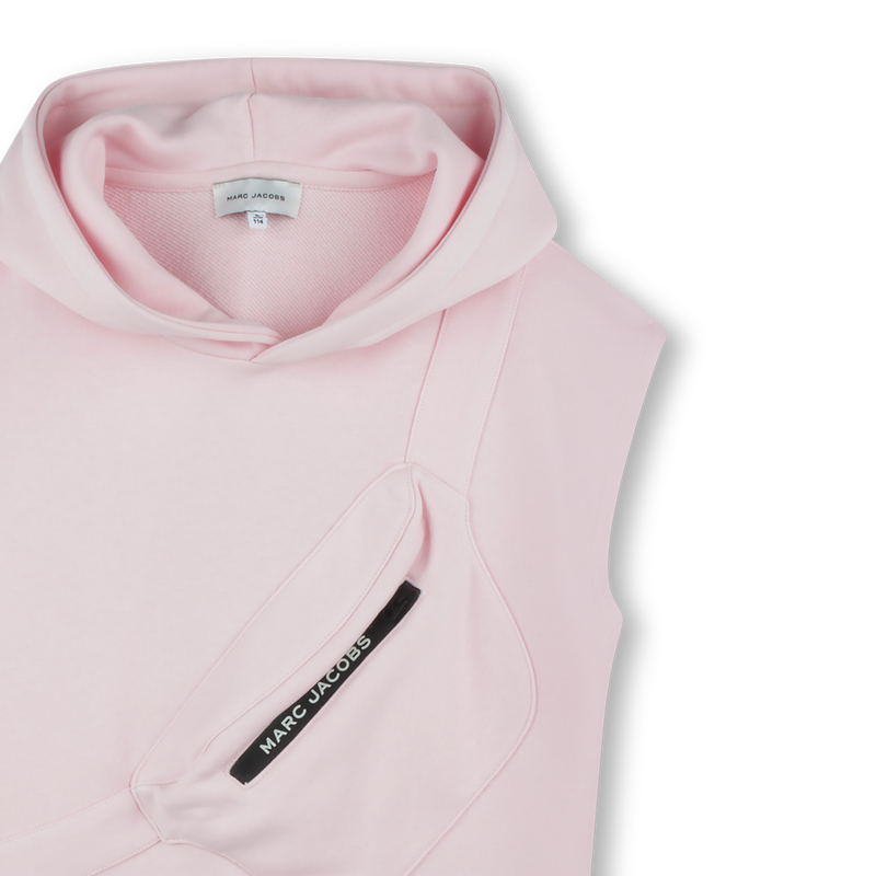 &Auml;rmelloses Kleid mit Kapuze MARC JACOBS 
                        M&Auml;DCHEN