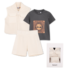 Set aus strickjacke, t-shirt und shorts TIMBERLAND 
                    JUNGE