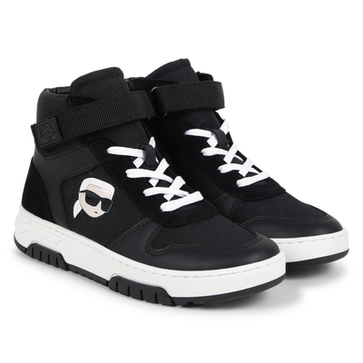 High-Top-Sneaker aus Leder KARL LAGERFELD KIDS JUNGE