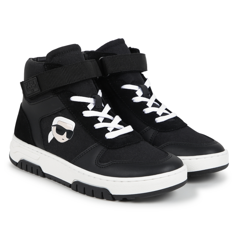High-Top-Sneaker aus Leder KARL LAGERFELD KIDS 
                        JUNGE