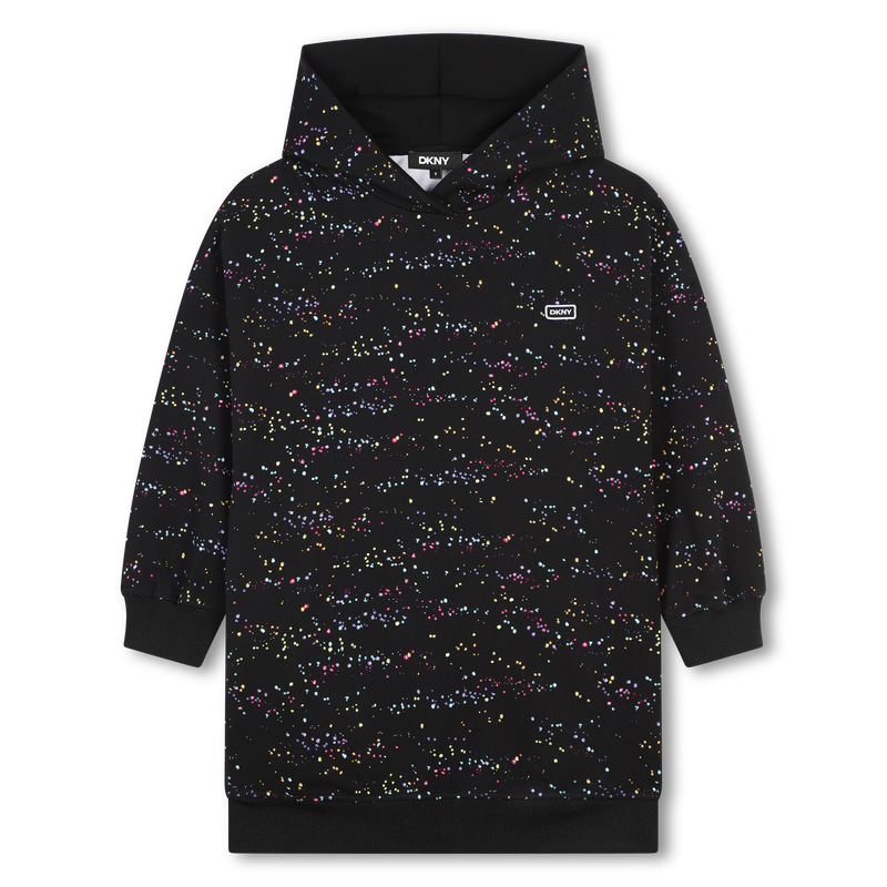 Kleid mit Print und Kapuze DKNY 
                        M&Auml;DCHEN