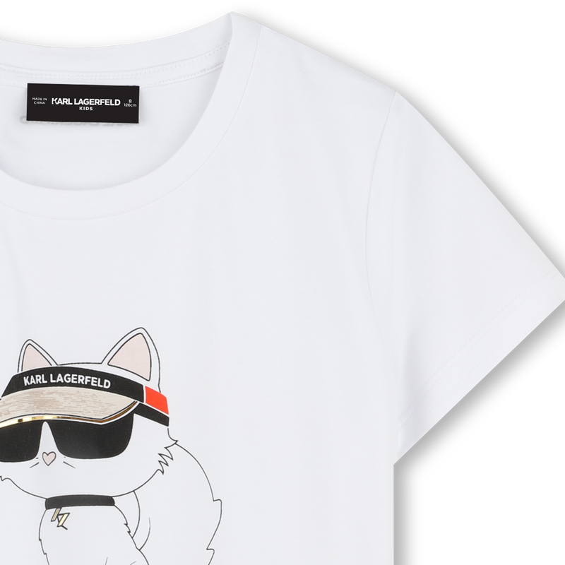 T-Shirt mit Druck KARL LAGERFELD KIDS 
                        M&Auml;DCHEN