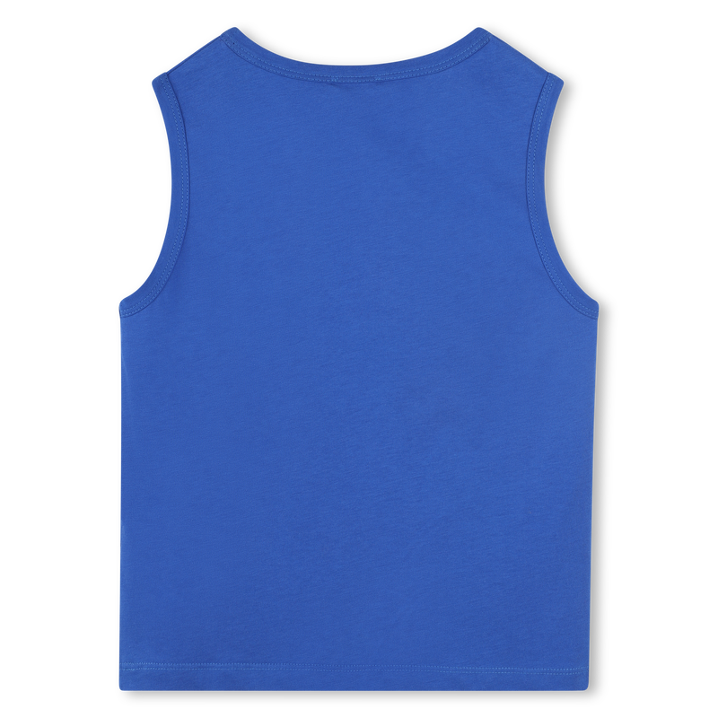 Baumwoll-Tanktop mit Logo KENZO KIDS 
                        JUNGE
