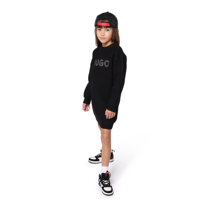 Pulloverkleid mit Nieten HUGO M&Auml;DCHEN