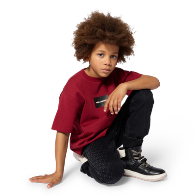 T-Shirt mit kurzen &Auml;rmeln KARL LAGERFELD KIDS JUNGE