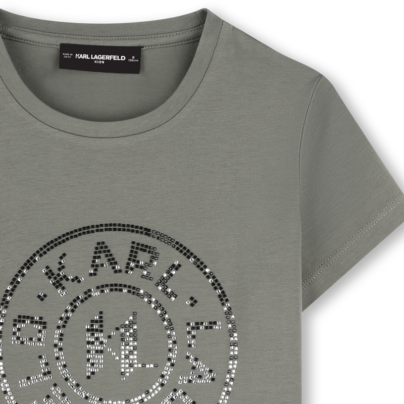 T-Shirt mit Illustrationen KARL LAGERFELD KIDS 
                        M&Auml;DCHEN