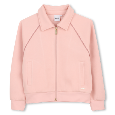 KAPUZENPULLOVER MIT REISSVERSCHLUSS BOSS M&Auml;DCHEN