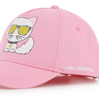 Cap illustration choupette KARL LAGERFELD KIDS 
                    M&Auml;DCHEN