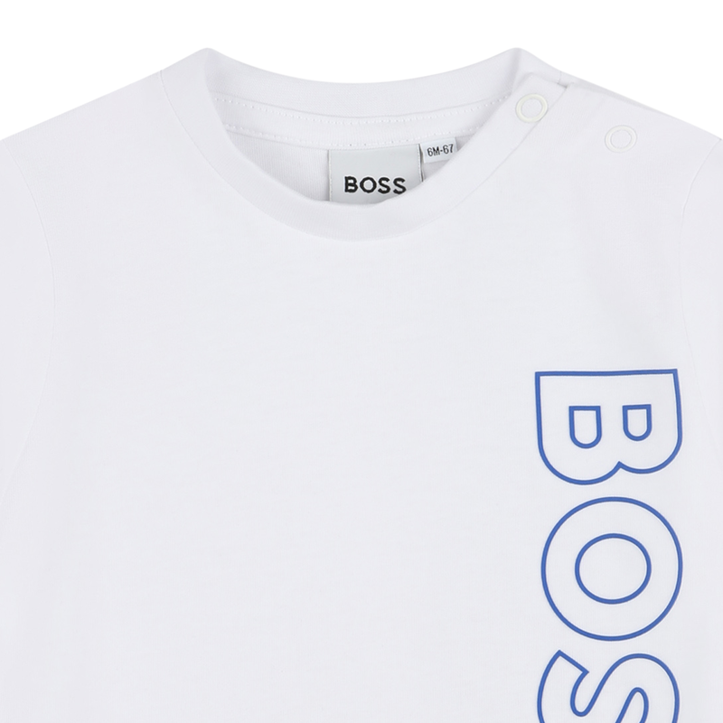 Baumwoll-Shirt mit Logo BOSS 
                        JUNGE