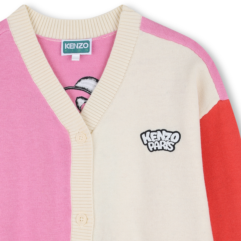 STRICKJACKE MIT V-AUSSCHNITT KENZO KIDS 
                        M&Auml;DCHEN
