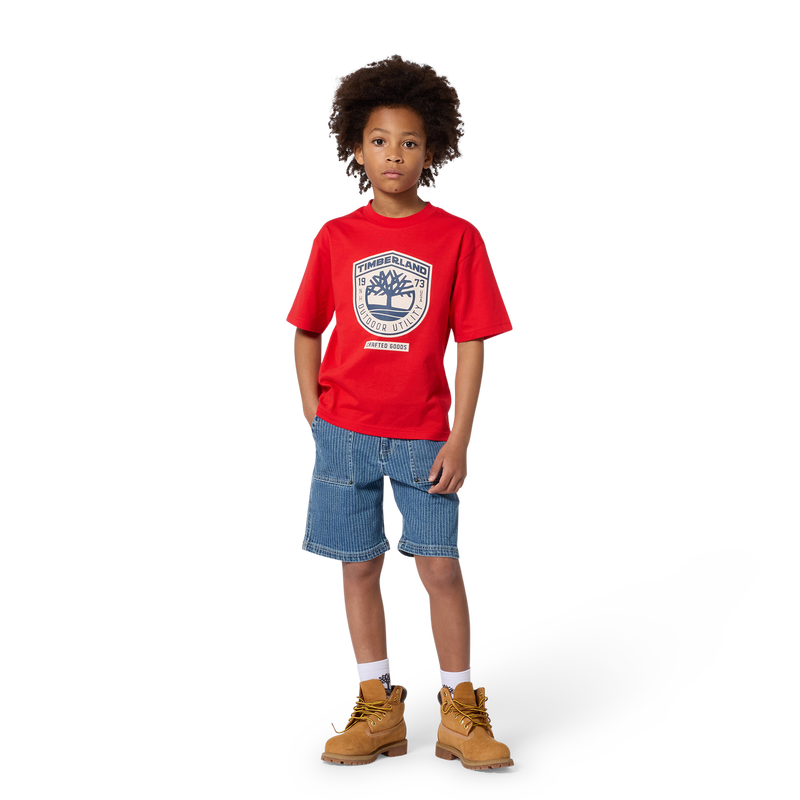 KURZ&Auml;RMELIGES T-SHIRT TIMBERLAND 
                        JUNGE