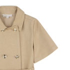 Kurz&auml;rmeliges Kleid aus Twill MICHAEL KORS 
                    M&Auml;DCHEN